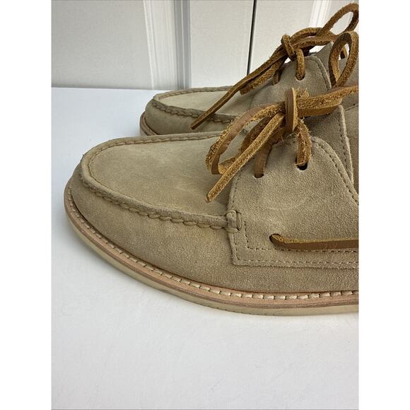 Sperry Top-Sider Nordstrom Boat Shoes Mens 9 Tan Brown Suede Lace Up Loafer EUC main image 12